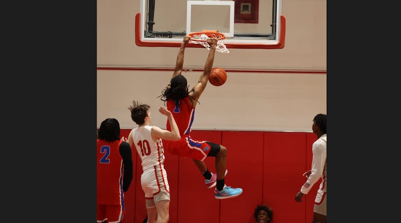 Malcolm Thomas in action at Dematha High School. Photo courtesy of Dematha