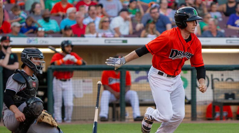 Jacob Hurtubise has excelled at the top of the Dragons' batting order with the league's highest on-base percentage and 22 stolen bases. Jeff Gilbert/CONTRIBUTED