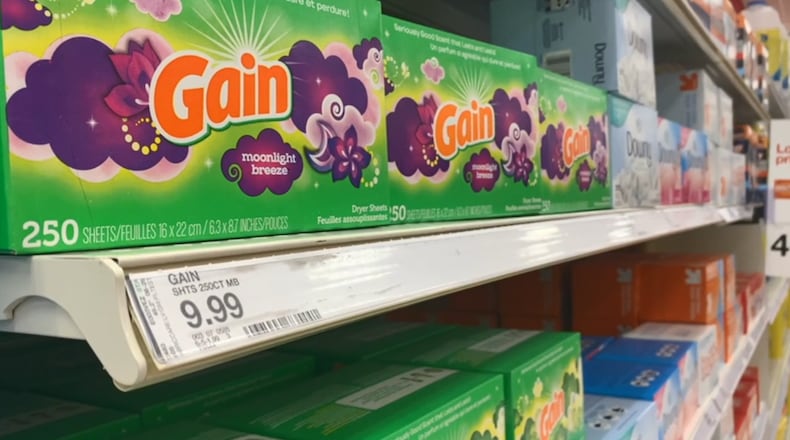 Gain is one of P&G's products that will see a price hike in 2022. WCPO/CONTRIBUTED