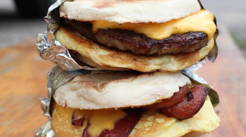 Son of a Biscuit and The Drunken Waffle will square off in the first ever Battle of the Breakfasts. The event is presented by Ghostlight Coffee and Son of a Biscuit. Pictured: food from Son of a Biscuit.