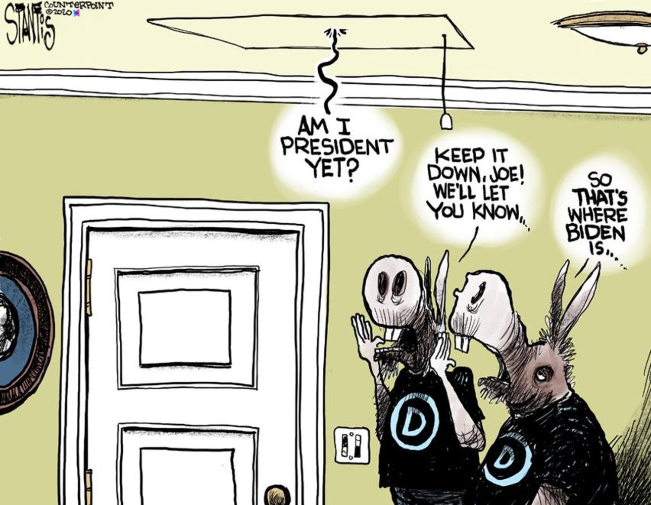 Week in cartoons: Stimulus checks, staying home and more