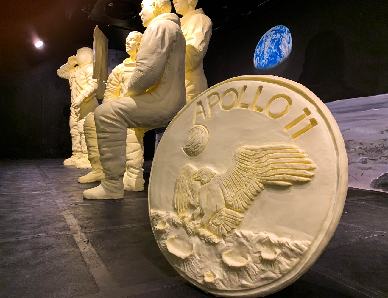 PHOTOS: Historic moon landing re-created in butter