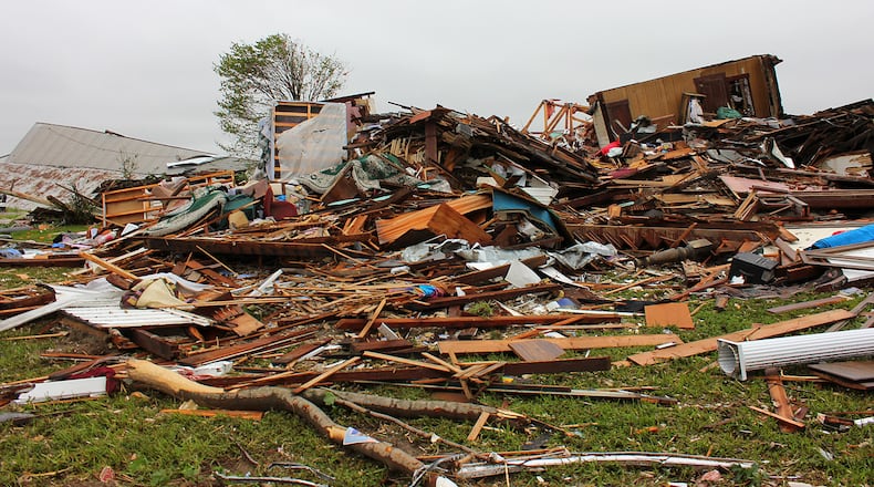 Damage photos taken by the National Weather Service of the damage caused by an EF3 tornado that hit Cedarville May 14, 2014.