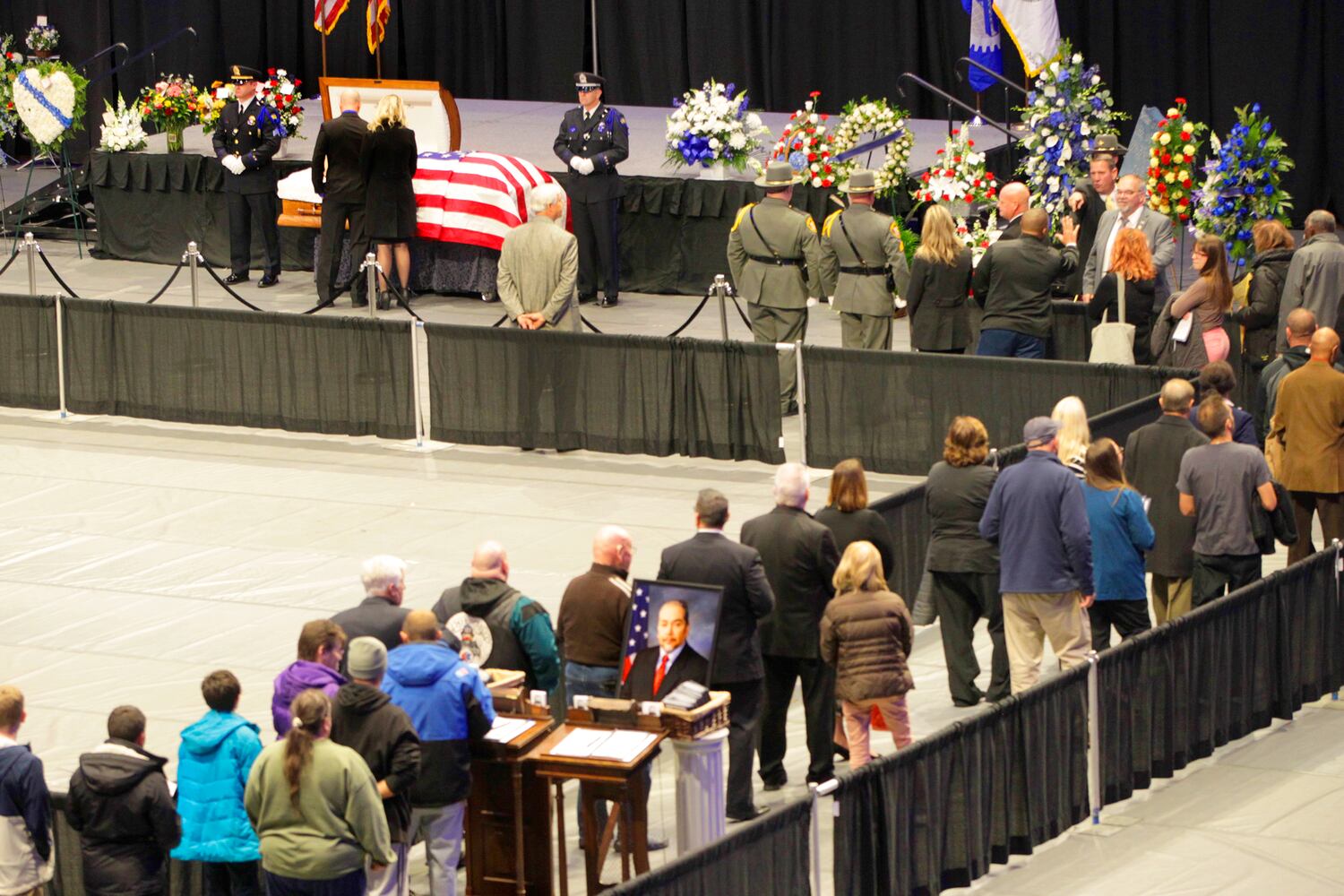 PHOTOS: City of Dayton honors Det. DelRio with memorial service, public viewing