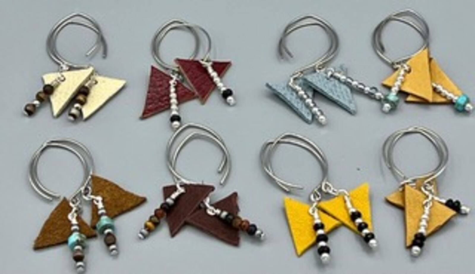 Earrings by JoAnne Vincent, a Dayton-based artist, are at The Contemporary Dayton.