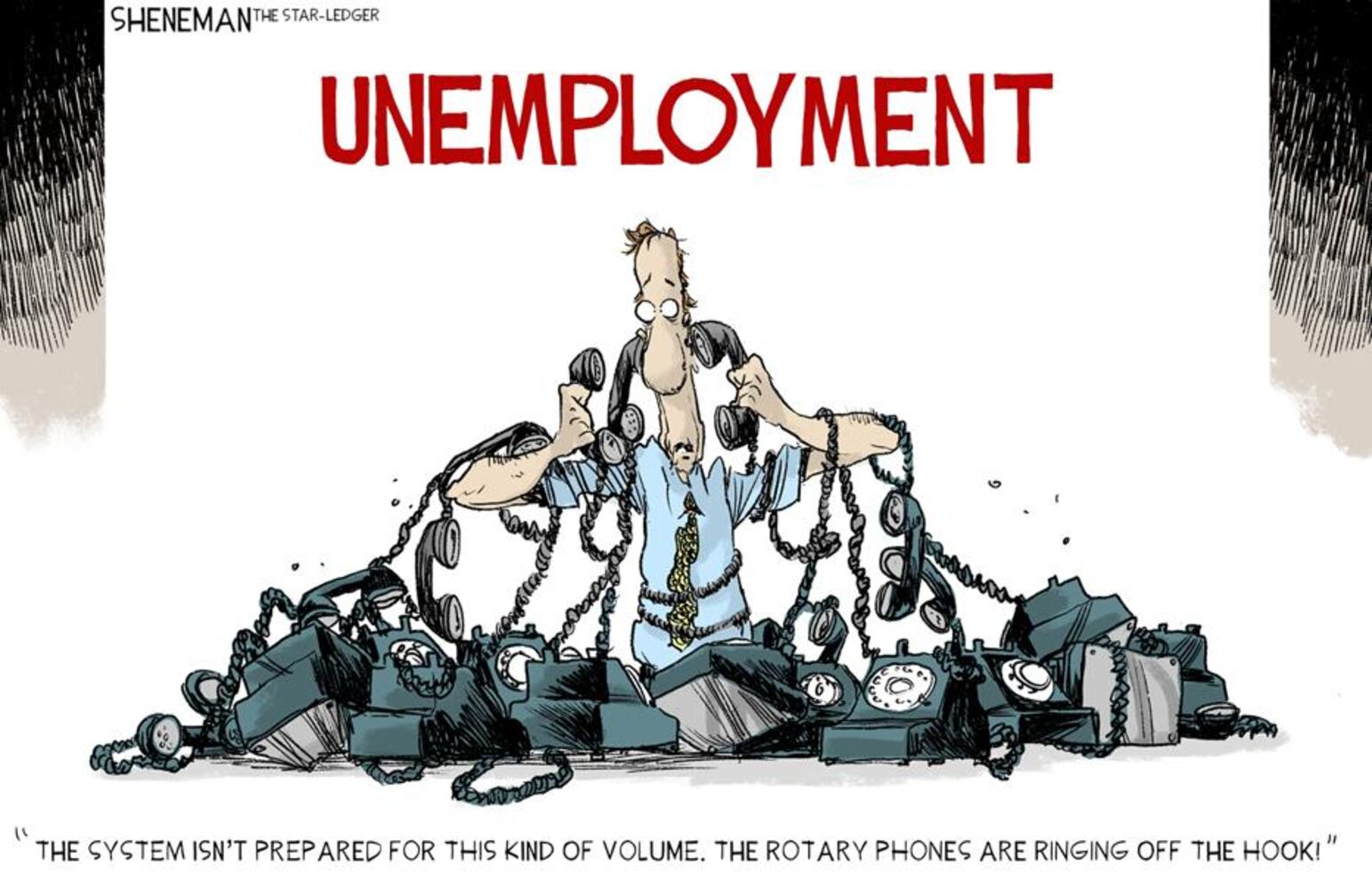 Week in cartoons: Unemployment, mail-in ballots and more