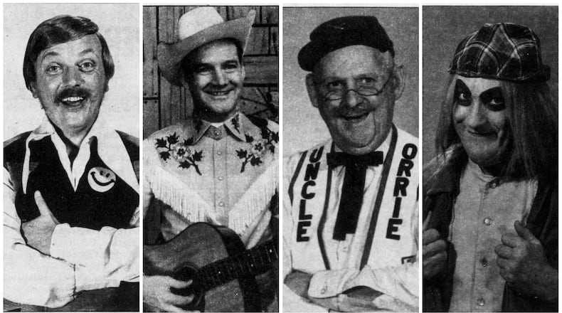 Charlie Goodtime, Kenny Roberts, Uncle Orrie and Cool Ghoul. DAYTON DAILY NEWS ARCHIVES