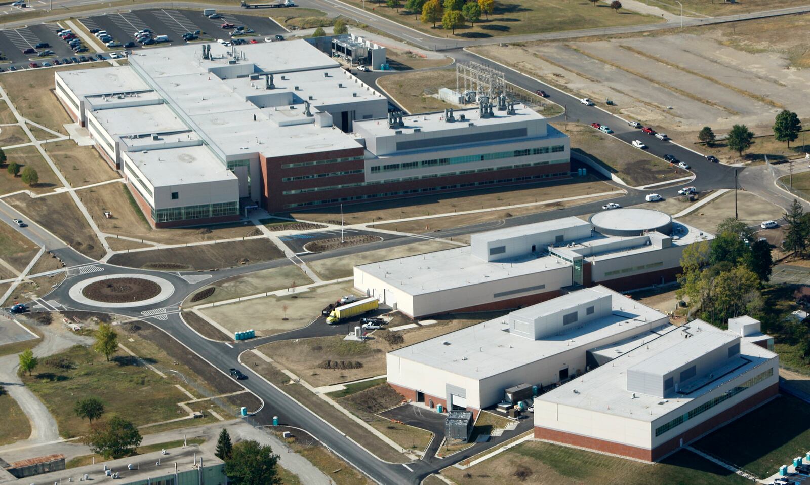 Aerial view of the new Human Performance Wing at Wright-Patterson Air Force Base. FILE 