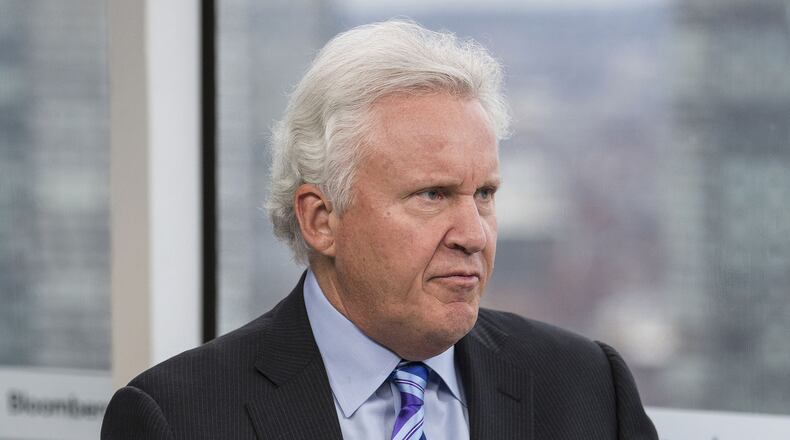 GE CEO Jeff Immelt during a Bloomberg Television interview in Boston on Jan. 31, 2017. SCOTT EISEN / BLOOMBERG
