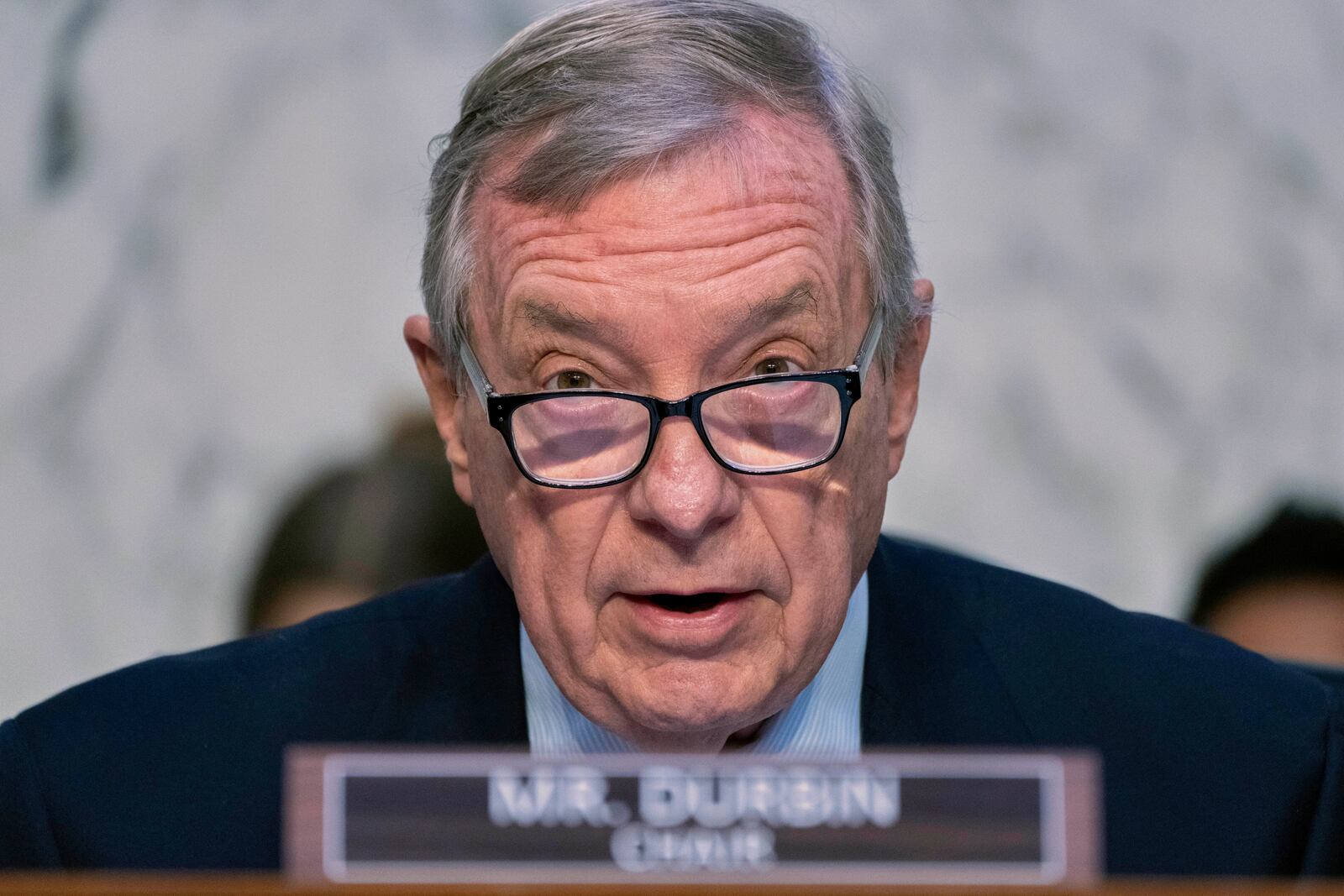 FILE - Senate Judiciary Oversight Committee Chair Sen. Dick Durbin, D-Ill., speaks during a hearing on Capitol Hill in Washington, June 13, 2023. (AP Photo/Jacquelyn Martin, File)