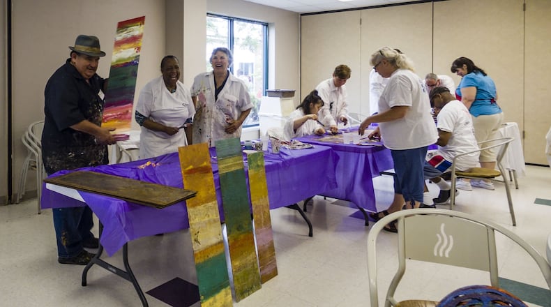 Local artist Mike Elsass is one of those community members who volunteers his time to URS. CONTRIBUTED