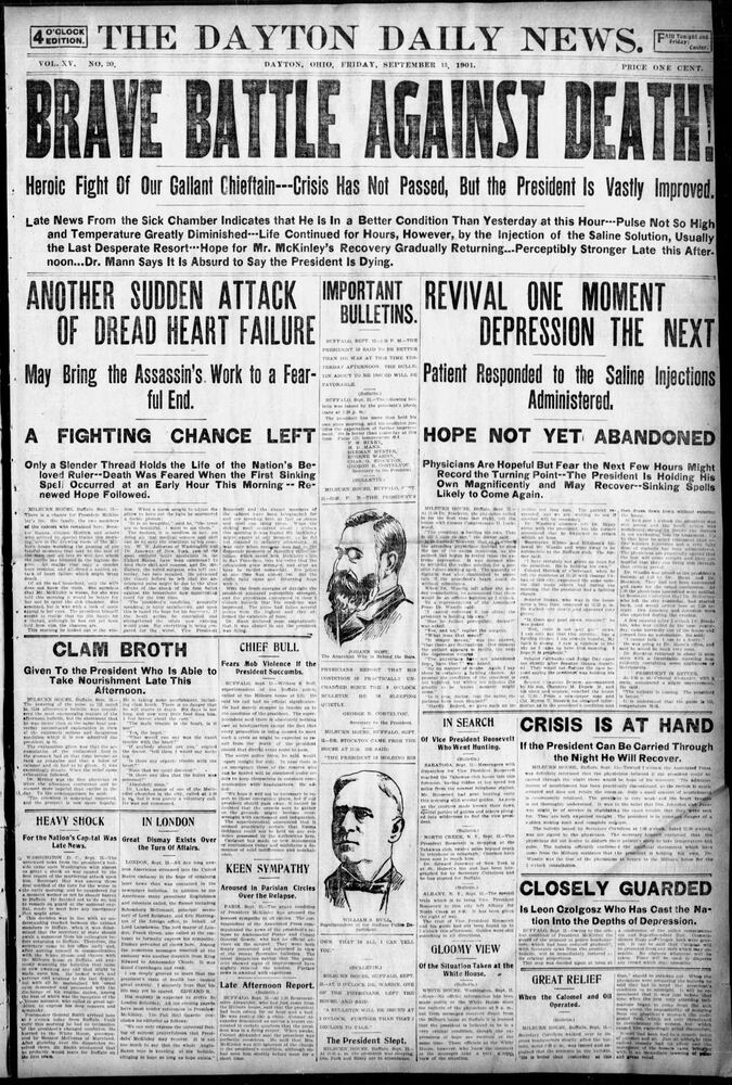 DDN Front pages history archives Friday 13th