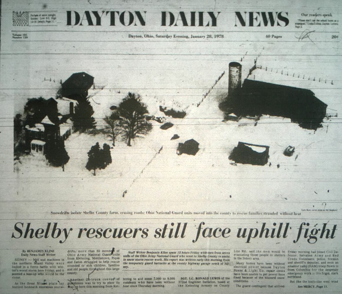 1978 blizzard newspaper pages
