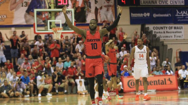 Dayton against Virginia Tech in the semifinals of the Maui Invitational on Tuesday, Nov. 26, 2019, at the Lahaina Civic Center.