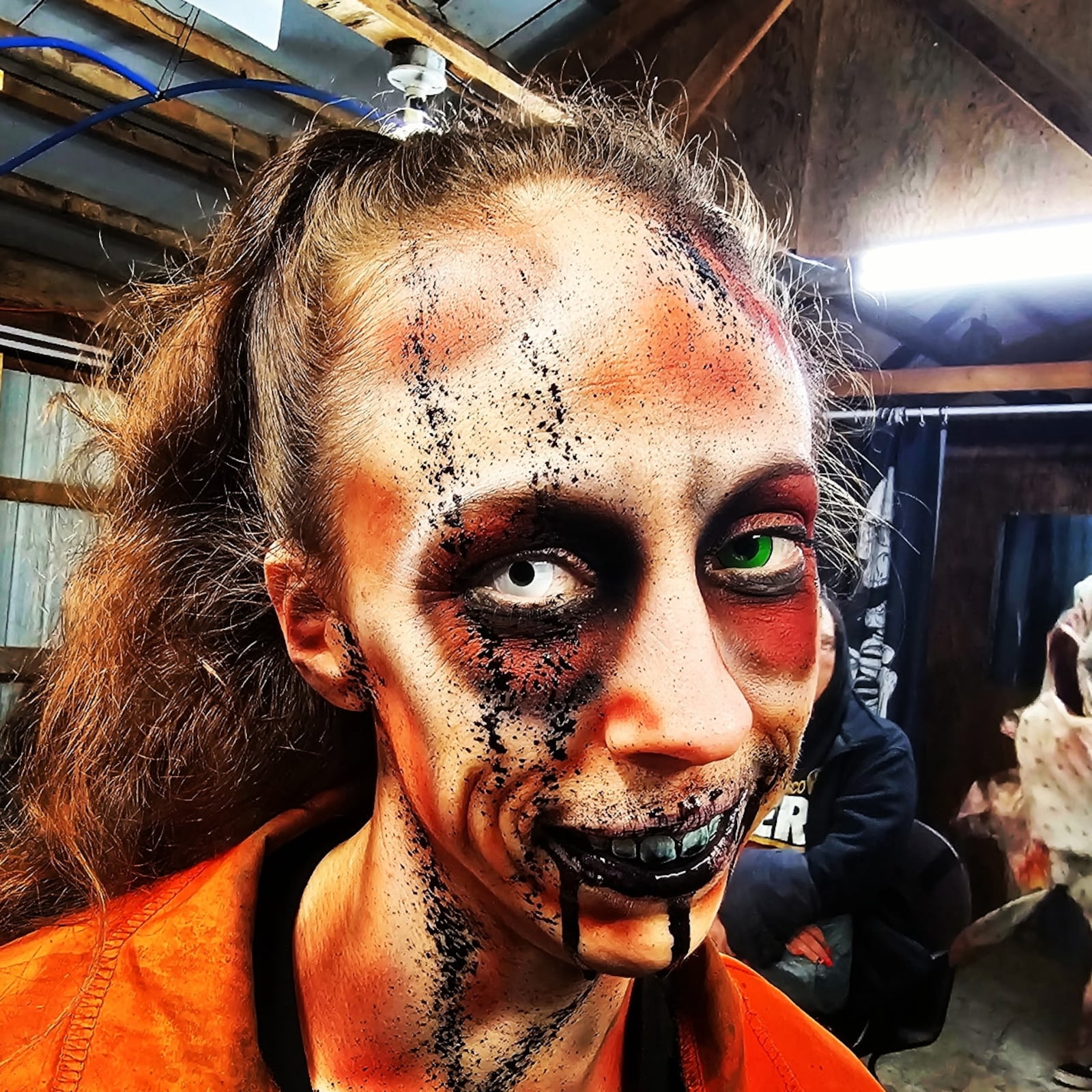 Ryan “Hank” Henry is a makeup artist at Brimstone Haunt in Wilmington. Pictured is an example of his work (CONTRIBUTED PHOTO).