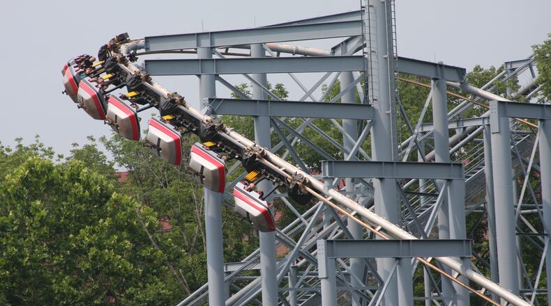 Kings Island is changing the name of its Flight Deck roller coaster to The Bat for the 2014 season. The new color scheme for The Bat will feature orange track with two shades of charcoal for the columns and structure. The trains will be black. CONTRIBUTED PHOTO FROM KINGS ISLAND