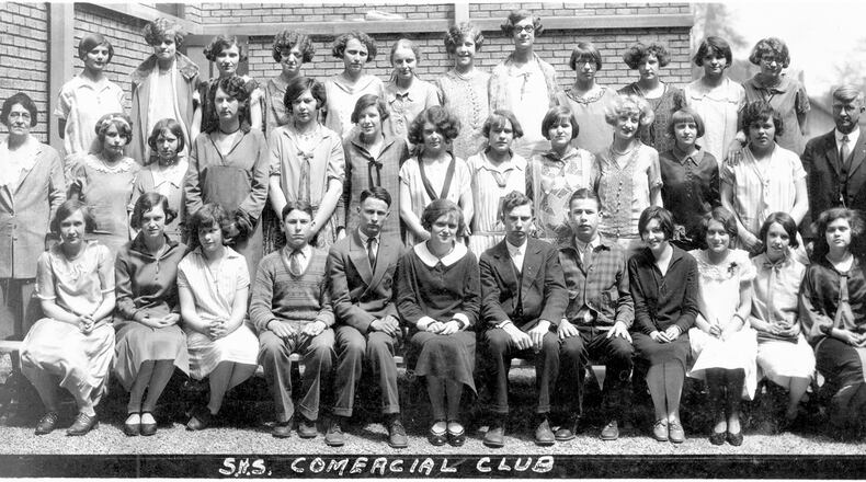 The Springfield High School commerical club during the 1924-1925 school year. PHOTO COURTESY OF THE CLARK COUNTY HISTORICAL SOCIETY