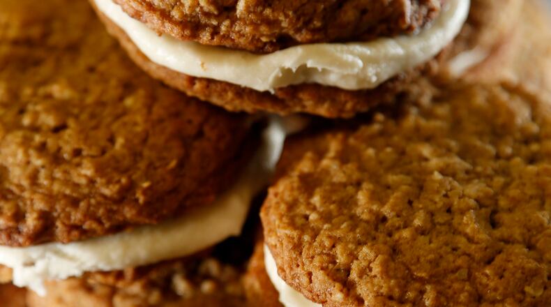 Dayton Daily News Cookie Contest 2017 Honorable Mention: Malted Oatmeal Cream Pies by Ann E. Stoff of Kettering. LISA POWELL/STAFF