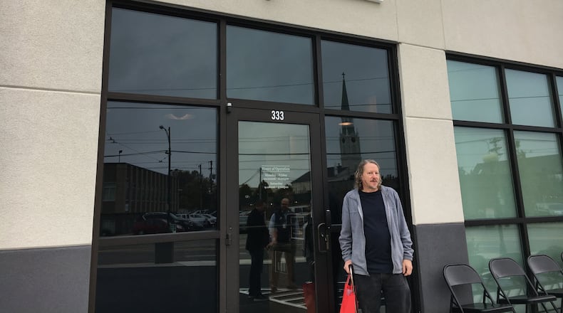 John Helpling of Dayton said he drove three and a half hours to get medical marijuana before Strawberry Fields and the dispensary in Riverside opened. STAFF/BONNIE MEIBERS