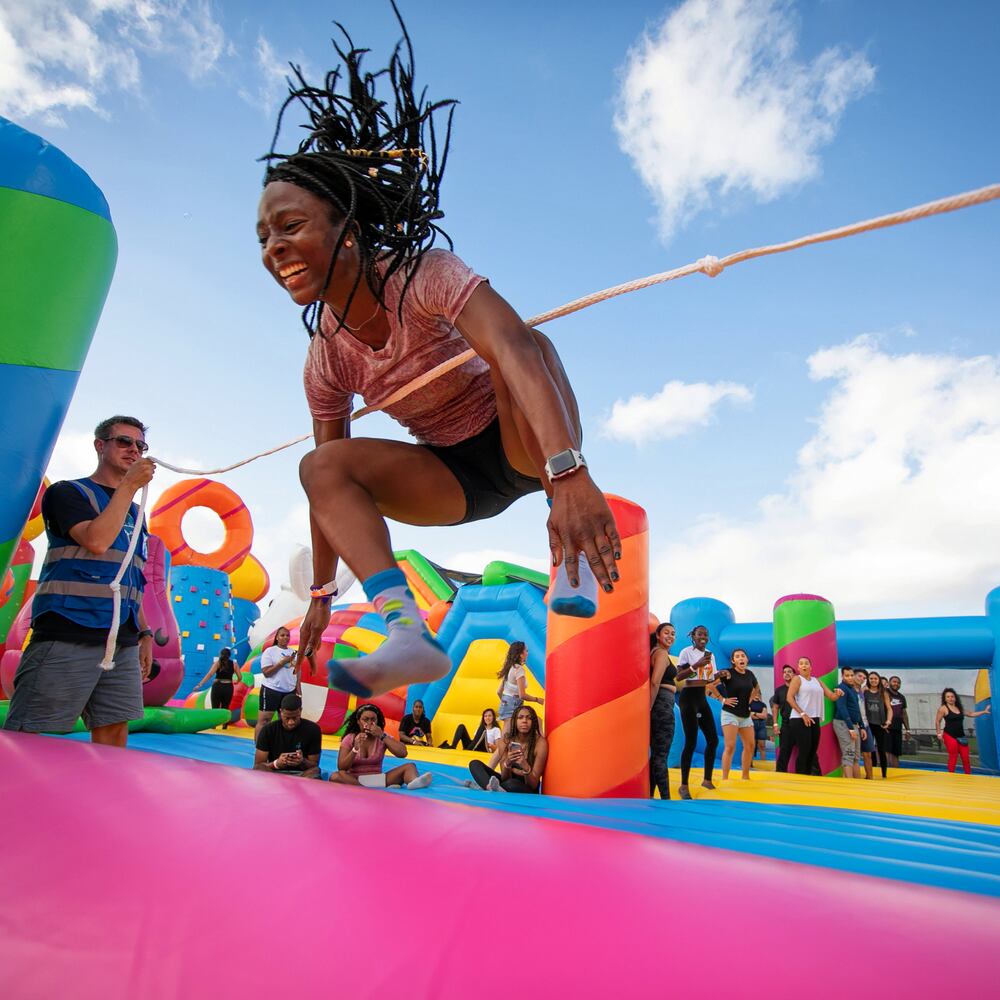 PHOTOS: The World’s Largest Bounce House is inflated fun
