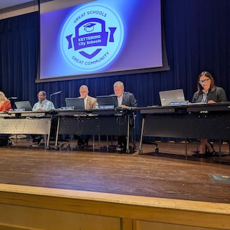 The Kettering Board of Education on Tuesday, Jan. 6, 2026, authorized agreements for the future demolition of Van Buren Middle School and reconfiguration of Kettering Middle School to accommodate additional students. SAM WILDOW/STAFF