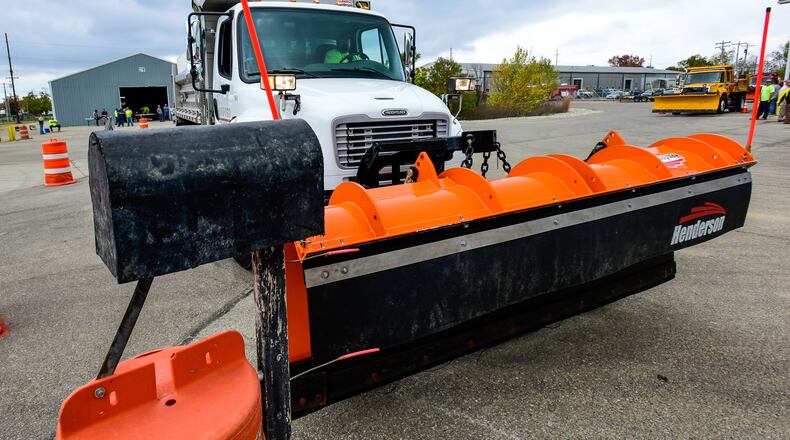 Snow plow drivers from the Butler County Engineer’s Office will take part this week in the annual truck “Roadeo,” a competition that allows crews to practice truck maneuvers through an obstacle course designed to simulate winter situations. NICK GRAHAM/2016