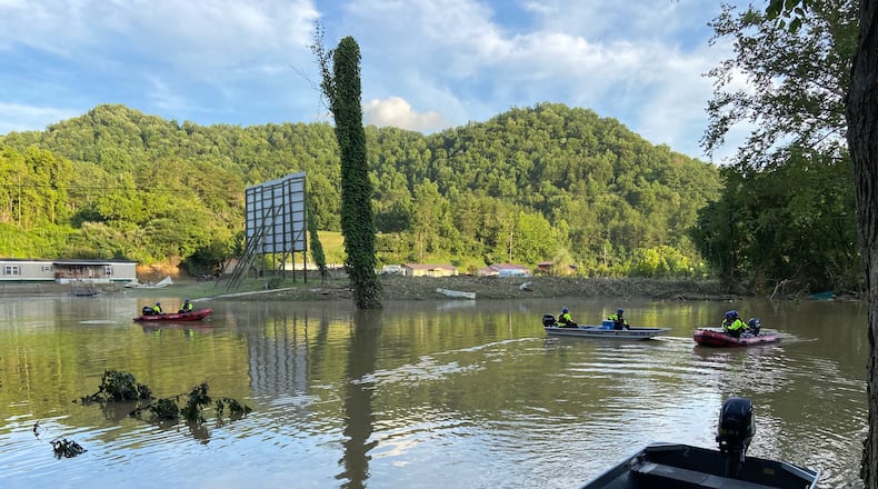 Ohio Task Force 1's search and rescue operations in Kentucky on July 29, 2022. Credit: Ohio Task Force 1's Facebook Page.