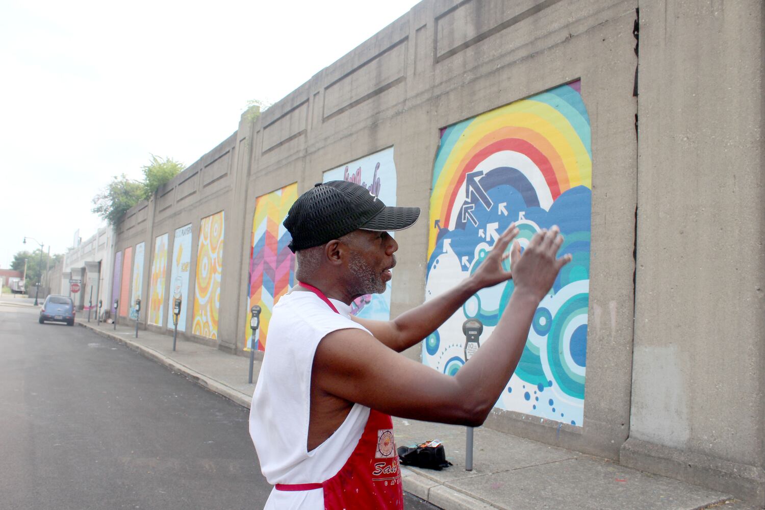 Photos: this Dayton wall is getting funky