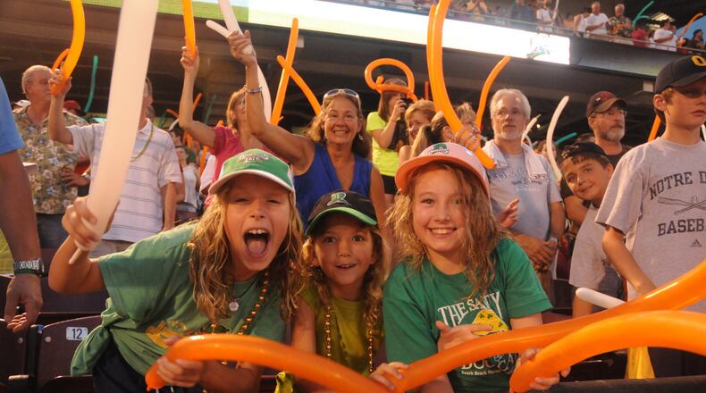 Dragons fans were a welcome sight for the team Friday night against South Bend after a tough road trip. The team’s sellout streak stands at 1,218 and counting. FILE PHOTO