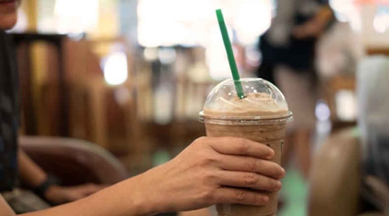 .As part of a global movement to reduce the amount of plastic straws that lead to ocean pollution and environmental waste, Starbucks announced last week that it would be phasing out plastic straws from its more than 28,000 stores wordwide by 2020. (Dreamstime/TNS)