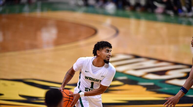 Wright State's Trey Calvin, shown during action earlier this season, scored 17 points Saturday. Wright State Athletics photo
