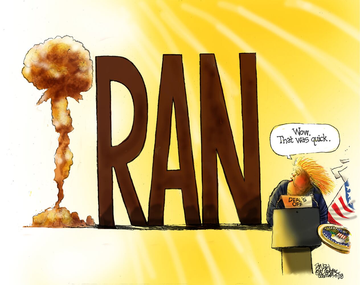 Week in cartoons: The Iran deal, Rudy Giuliani and more