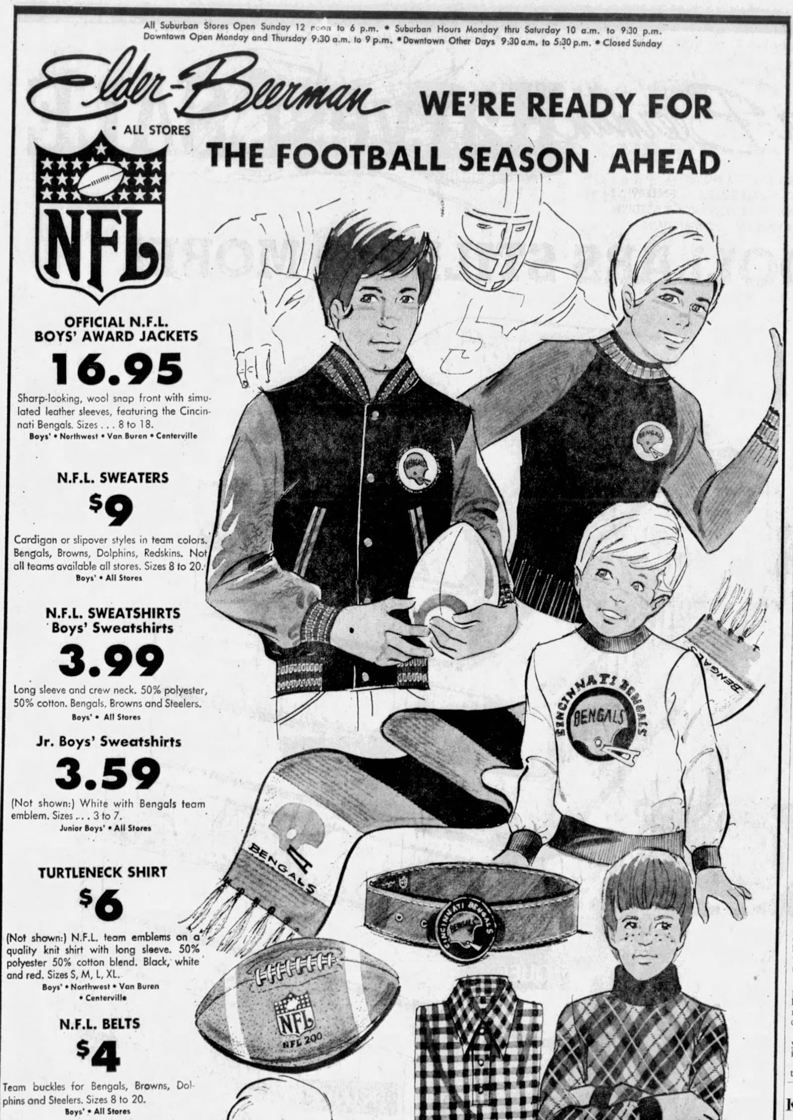 An advertisement from Sept. 7, 1973, found in the Dayton Daily News archives.