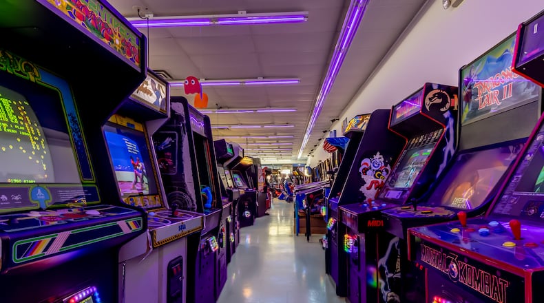 Currently, there are about 115 arcade cabinets and pinball machines at Clarkade. REGINALD STEELE JR/CONTRIBUTED