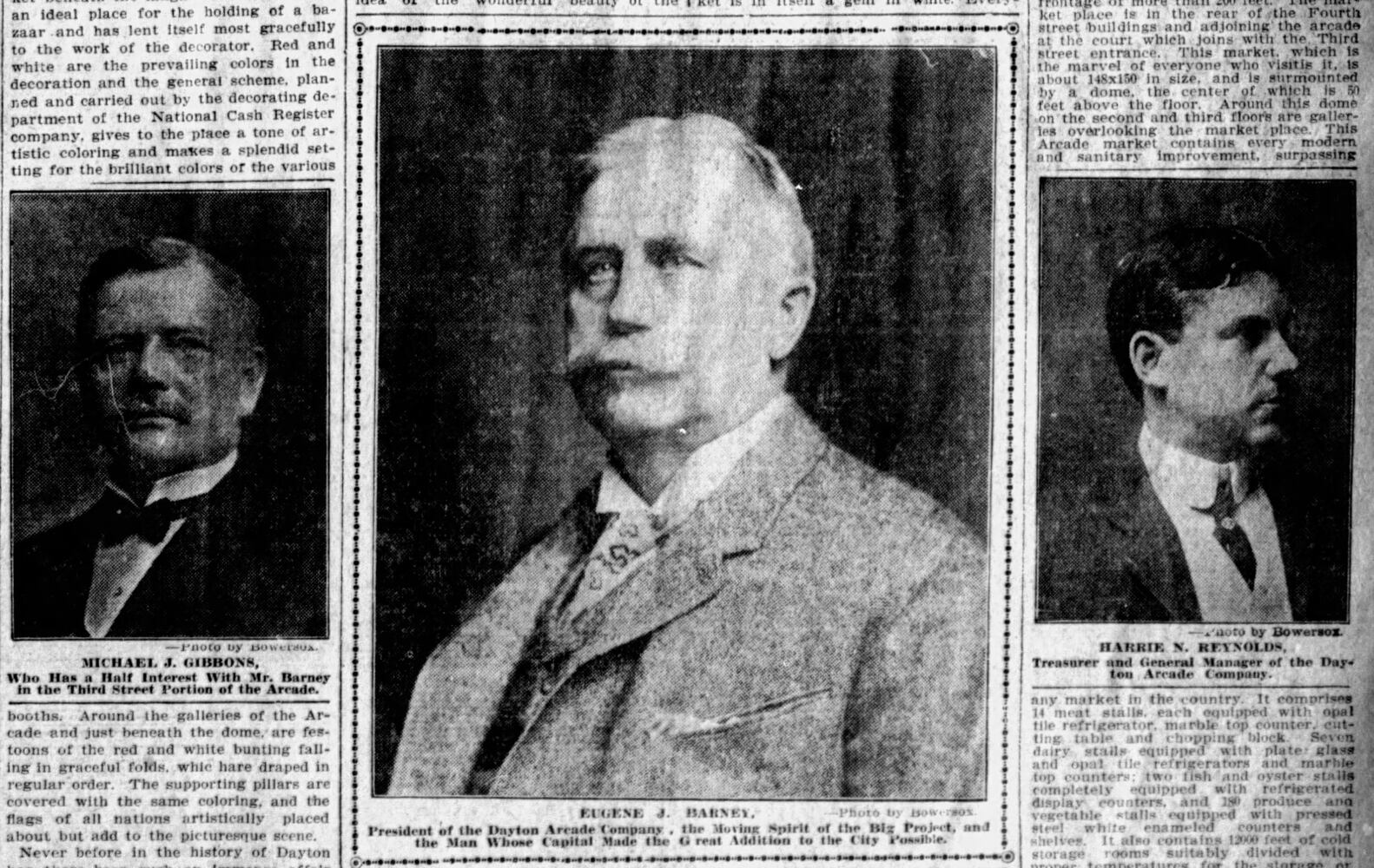 Dayton Arcade history pages
