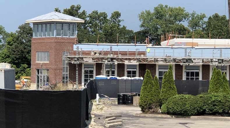 Construction continued this week on the Performing Arts Center in Springboro. STAFF/LAWRENCE BUDD