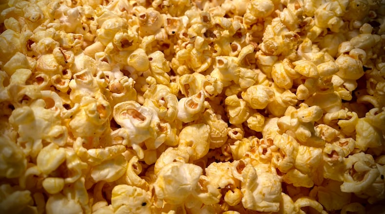 Cinematic Treats, a popcorn shop featuring five to eight rotating flavors each week, is located at 7111 Taylorsville Road in Huber Heights. NATALIE JONES/STAFF