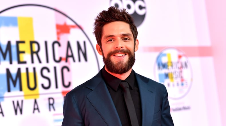 LOS ANGELES, CA - OCTOBER 09: Thomas Rhett attends the 2018 American Music Awards at Microsoft Theater on October 9, 2018 in Los Angeles, California.  (Photo by Emma McIntyre/Getty Images For dcp)