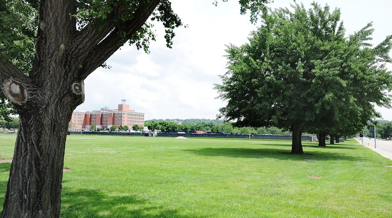 The University of Dayton’s proposal to build a new $40 million dollar performing arts center at the corner of  South Main and East Stewart Streets was denied by the Dayton Plan Board. UD’s proposed development plan would remove five mature Gingko trees that the plan board said should remain. MARSHALL GORBY\STAFF