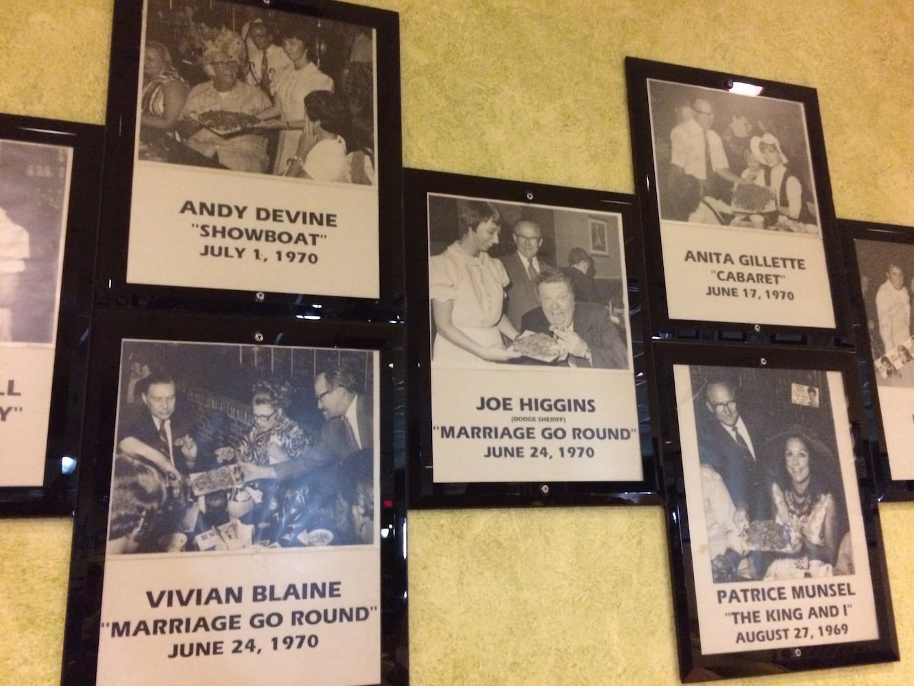Famous faces at Marion's Piazza