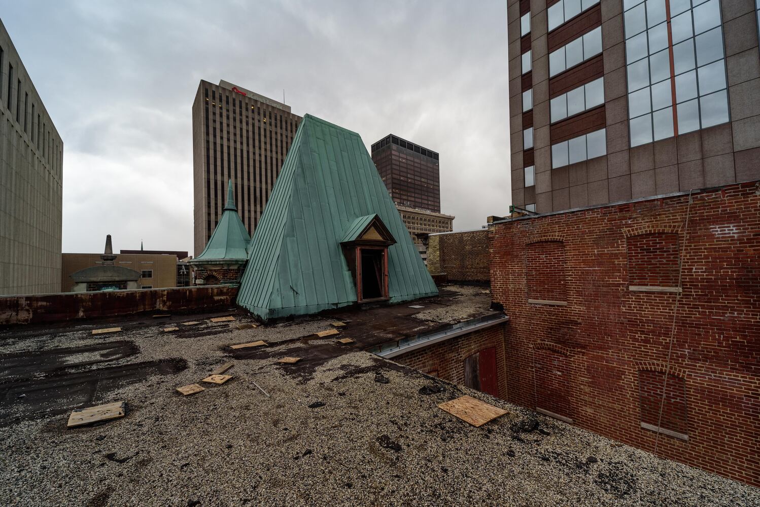 PHOTOS: The Dayton Arcade’s North Arcade awaits Phase 2 of construction