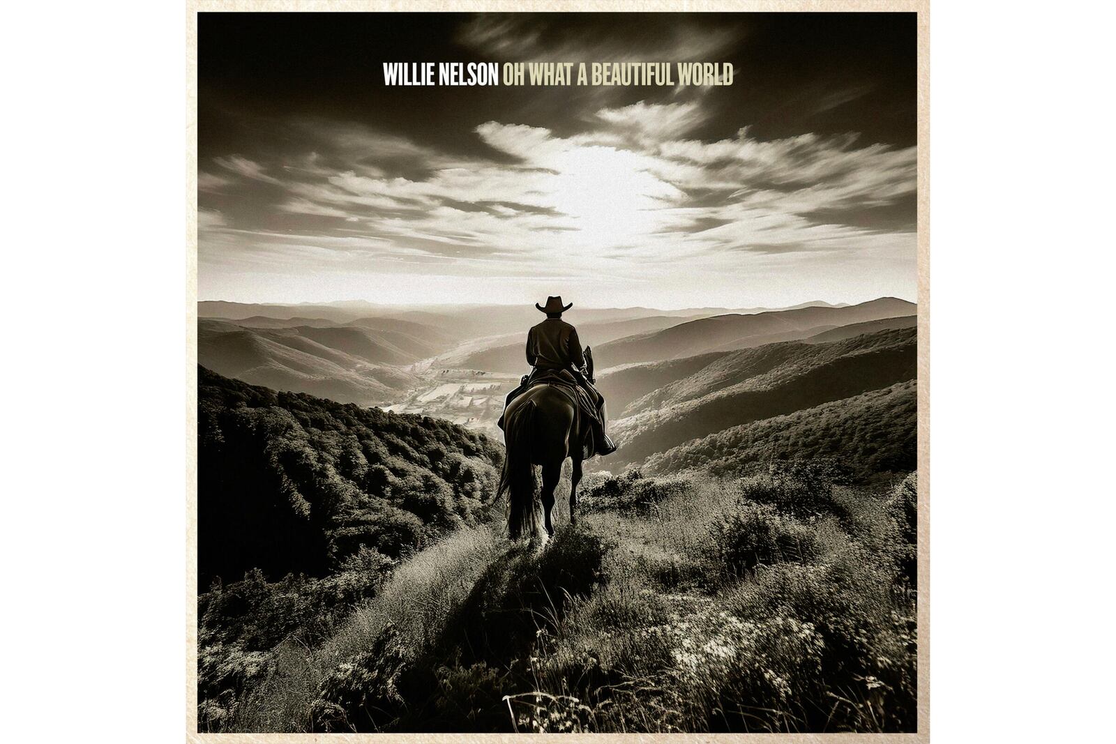 This album cover image released by Sony shows “Oh What A Beautiful World” by Willie Nelson. (Sony via AP)