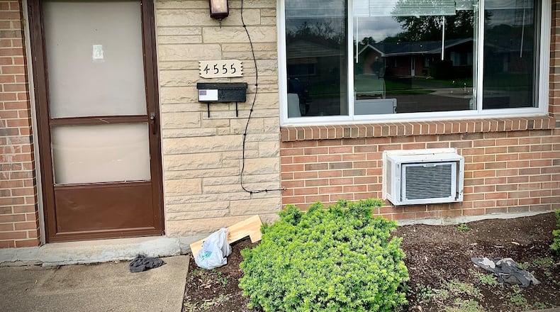 An investigation into body parts found in Trotwood led police to a Kettering apartment on Croftshire Drive Friday, April 26, 2024. MARSHALL GORBY / STAFF