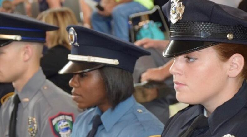 Through the Blue Goes Pink initiative, Pink Ribbon Girls has welcomed the support of Franklin Police Department, Grove City Police Department, Hamilton Township Police Department, Huber Heights Police Division, Sinclair Police Department, Troy Police Department and Waynesville Police Department. Pink Ribbon Girls Program Director and former police officer Nichole Smith (center) says: “When I see an officer wearing one of our wristbands, it’s overwhelming. It’s a bracelet, but it is also compassion, dedication, and a reflection of a desire to not only serve, but serve well.”