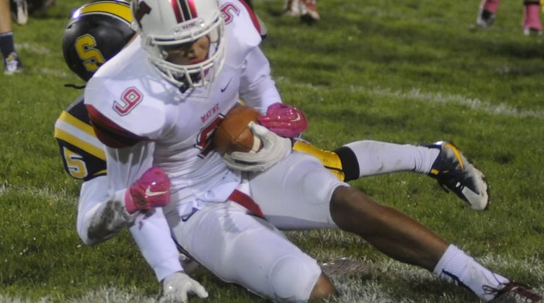 Wayne High School senior receiver L’Christian “Blue” Smith verbally committed to OSU on Sunday. MARC PENDLETON / STAFF