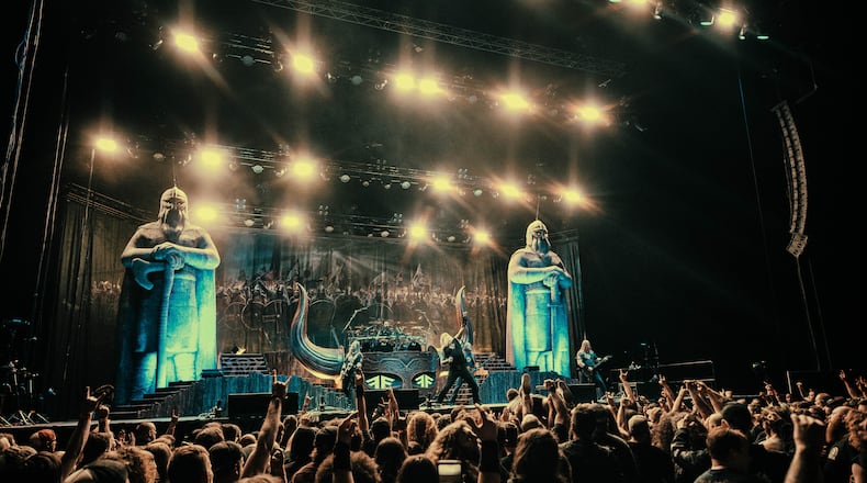 Amon Amarth, which formed in Tumba, Sweden in 1992, is on the Metal Crushes All Tour with Cannibal Corpse, Obituary and Frozen Soul. The death metal bands perform at Rose Music Center in Huber Heights on Tuesday.