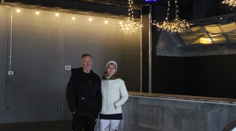 Owners Kym and Dave Mehaffie will open the 4,820-square-foot commercial building as an event center called the Belmont Club. CORNELIUS FROLIK / STAFF