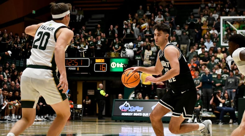 Wright State's Andrew Welage, shown in last week's season opener at Colorado State, is one of several three-point threats for the Raiders. Wright State Athletics photo