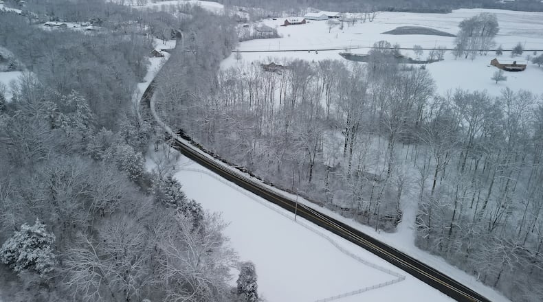 Several inches of snow covered the groundDec. 2 in Madison Twp. in Butler County. NICK GRAHAM/STAFF
