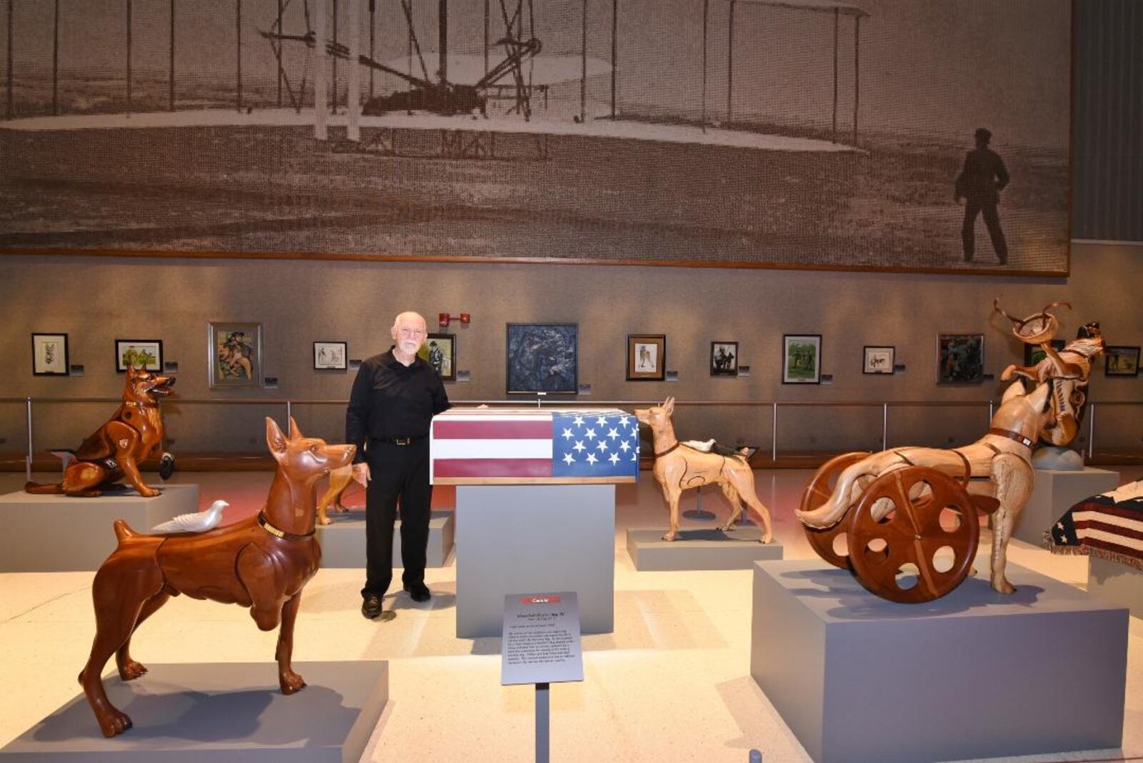 Jim Mellick at one of the Wounded Warrior Dogs’ exhibits. CONTRIBUTED